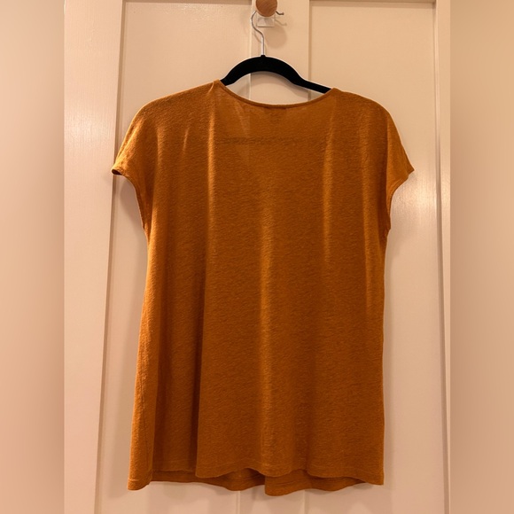 Ann Taylor Factory linen blend short sleeve ring top size M. - Picture 6 of 7